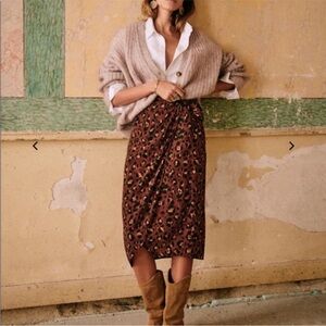 Sezane Katalina Wrap Skirt